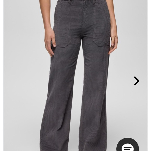 Prana Pants - Prana Charcoal Corduroy Pants